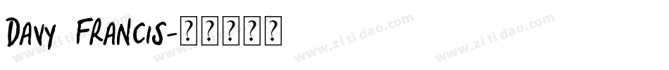 Davy Francis字体转换
